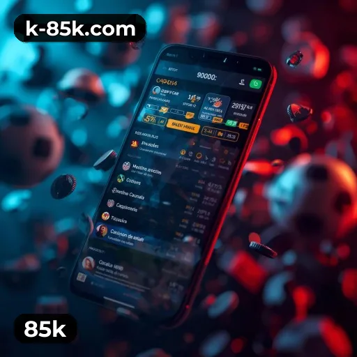 85k bônus — painel de promoções no aplicativo
